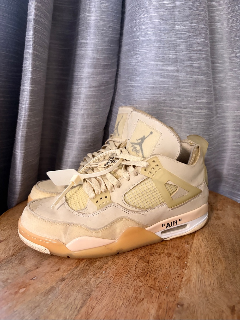 Off-White x Air Jordan 4 Retro ‘Sail’ (Men’s Size 12 - Fits Like 10.5)